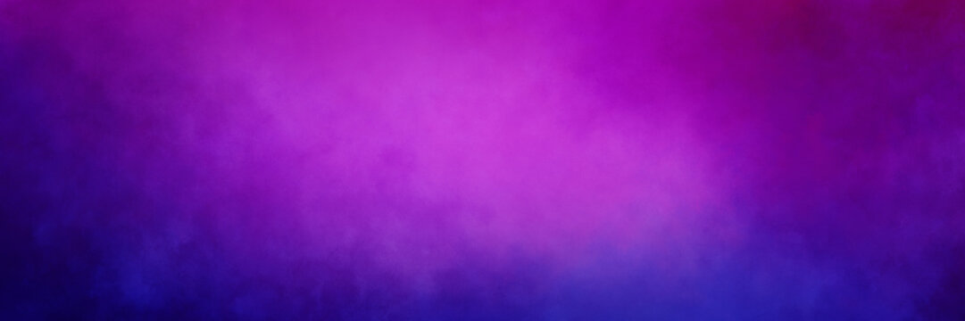 Dark blue and purple pink background with grunge texture, colorful violet abstract banner design