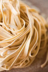 italian pasta tagliatelle