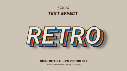 retro editable text effect