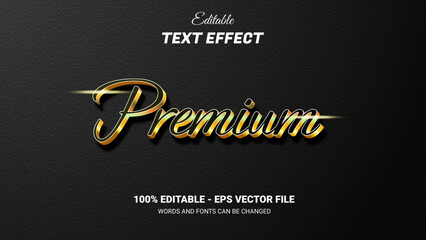 premium editable text effect