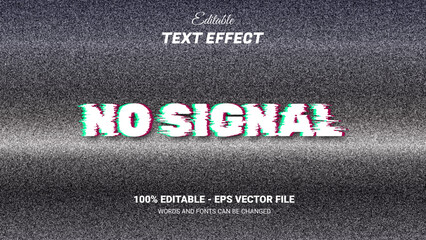 no signal editable text effect