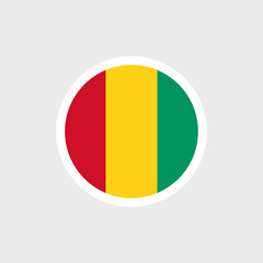 Fototapeta premium Flag of Guinea. Guinean flag, vertical tricolor: red, yellow, green. Symbol of the Republic of Guinea.