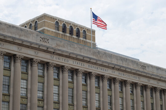 Washington, DC, USA - June 22, 2022: The United States Department of Agriculture (USDA) Headquarters complex in Washington, DC.