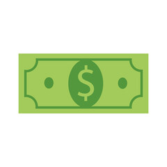 Dollar bill vector icon