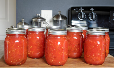 Freshly Home Canned, Home Grown, Organic, Crushed Tomatoes