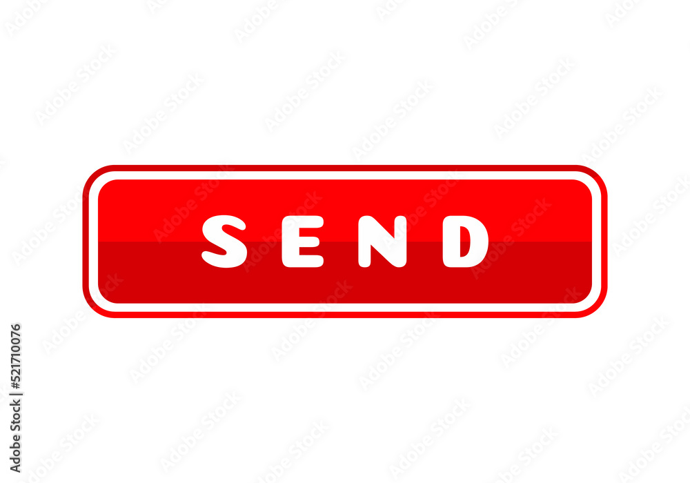 Aufkleber cursor clicking send button icon. social media concept. vector on isolated white background. eps 10