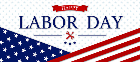 USA Labor Day background illustration