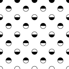 Circles pattern. Circular figures seamless ornament. Dots backdrop. Dot motif. Circle shapes background. Dotted wallpaper. Digital paper, web design, abstract image, textile print, vector illustration