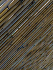 texture background bamboo wall close up