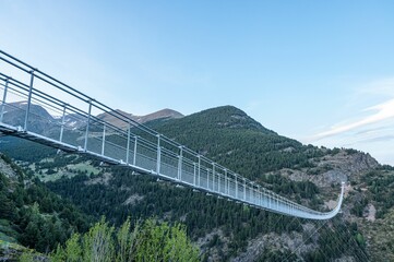 Longest Tibetan bridge in the Canillo Parish in Andorra