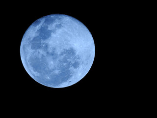 full moon in sky