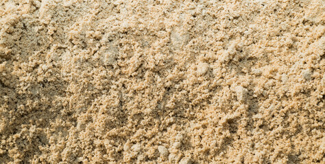 sand construction quarry. texture of sand for construction close-up