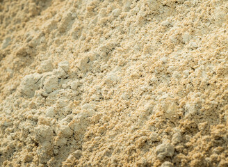 sand construction quarry. texture of sand for construction close-up