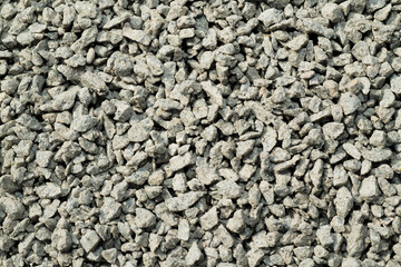 building crushed stone of fine fraction. fine gravel crushed stone for the construction of roads for concrete production close-up