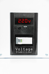 display of voltage stabilizer. a device for maintaining an electrical voltage. 