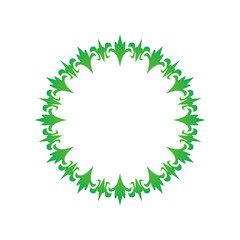 abstract green circle