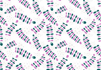 Abstract floral branches seamless cartoon doodle leaves pattern for clothes print and wrapping and kids and fabrics