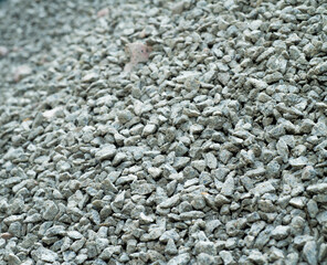 building crushed stone of fine fraction. fine gravel crushed stone for the construction of roads for concrete production close-up