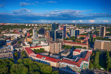 Aerial view of the Tallinn business center