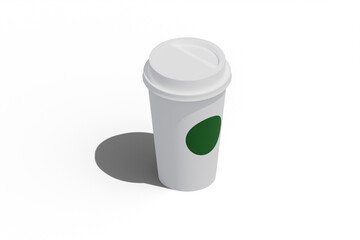 Coffee cup on transparent background