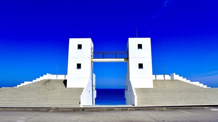 伊豆諸島新島　羽伏浦海岸のメインゲート