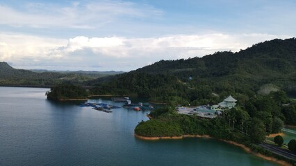 Fototapeta na wymiar The Batang Ai Dam of Sarawak, Borneo, Malaysia