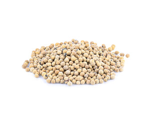 white pepper  seed  isolated on the white background