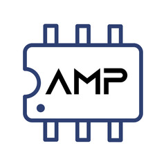 illustration of  Semiconductor logo design