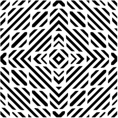Design seamless monochrome geometric pattern. Abstract background. Vector art.Perfect for site backdrop, wrapping paper, wallpaper, textile and surface design. 
