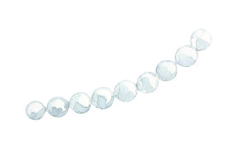 Watercolor Christmas presents cute christmas beads Illustration. Holiday design for Merry Christmas, Happy New year, Noel,xmas Greeting card, invitataion, poster,postcard, print, background diy