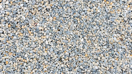 background of small stones for concrete, top view