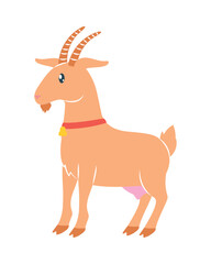 cartoon goat icon