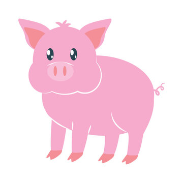 cartoon pig icon
