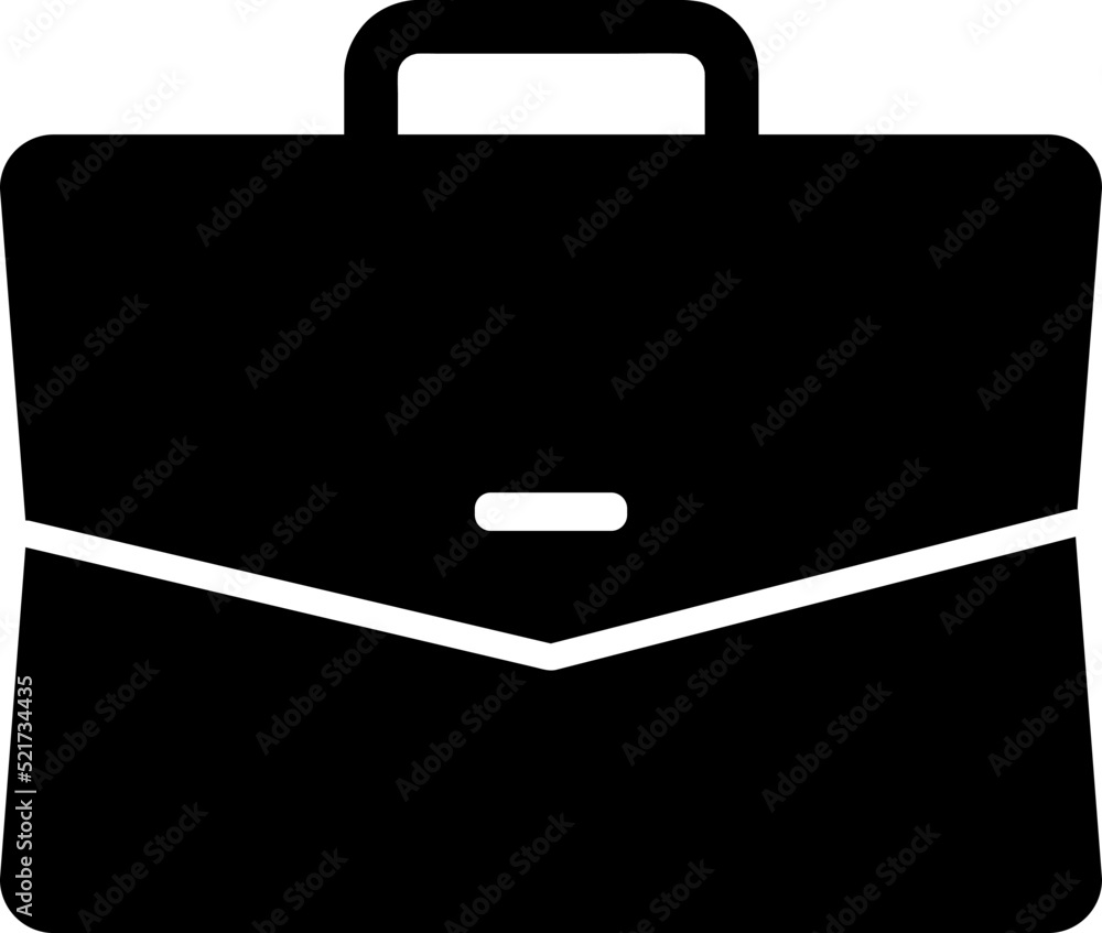 Poster briefcase vector icon design template on white background..eps