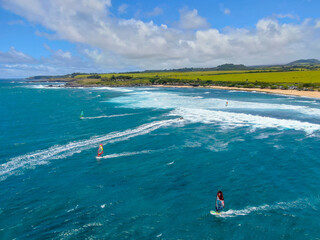 Kite Surfing off the Coast of Maui 3