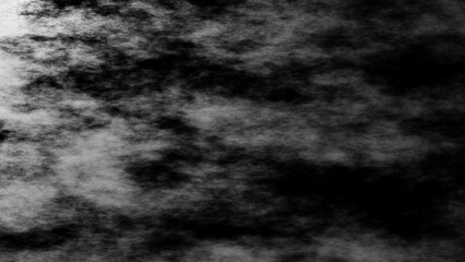 3D rendering. Smoke texture on a black background. Haze on a black isolated background. Gas effect on. Clouds on isolated black background.