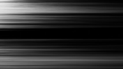 3D rendering. Pattern of thin white lines on a black isolated background. Distortion effect with white stripes on a dark background.