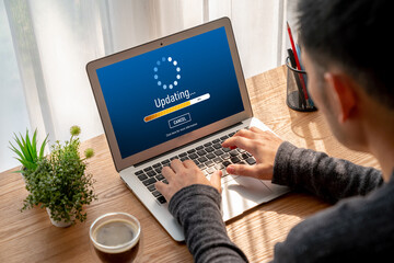 Software update on computer for modish version of device software upgrade
