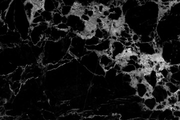 Black and white background marble wall texture for design art work, seamless pattern of tile stone with bright and luxury.