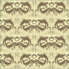 Illustration dragon Tattoo pattern wallpaper