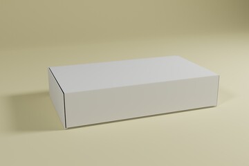 3d rendering cardboard packaging mockup