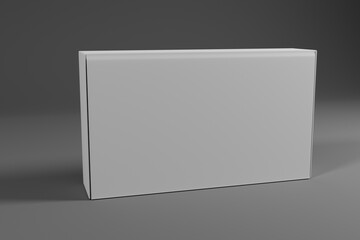 blank box packaging mockup for product presentation on 3d rendering