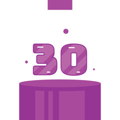 anniversary number with kids style