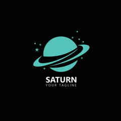 saturn logo design vector © ALLMISBAH