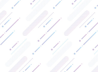 かわいい流れ星のシームレスなパターン