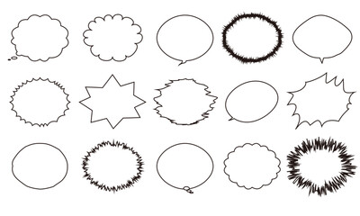 フキダシのセット10