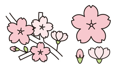 桜のイラスト素材