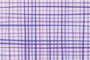 ベクター素材_チェック柄_紫