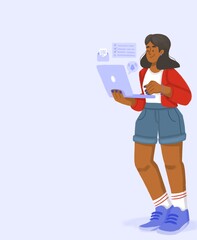 a person with a laptop