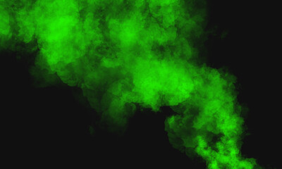 a black wallpaper with green smoke